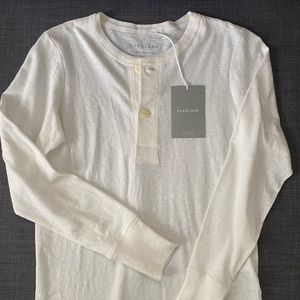Everlane ReCotton Henley - size small